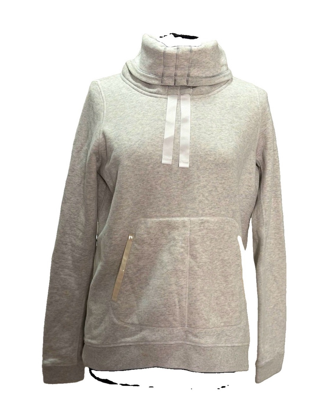 lululemon athletica Light Gray Funnel Neck Pullover